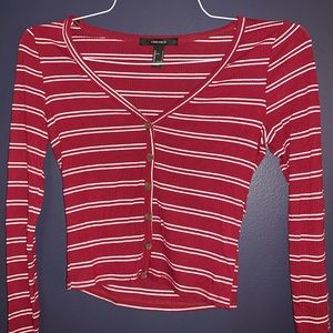 Long sleeve crop top